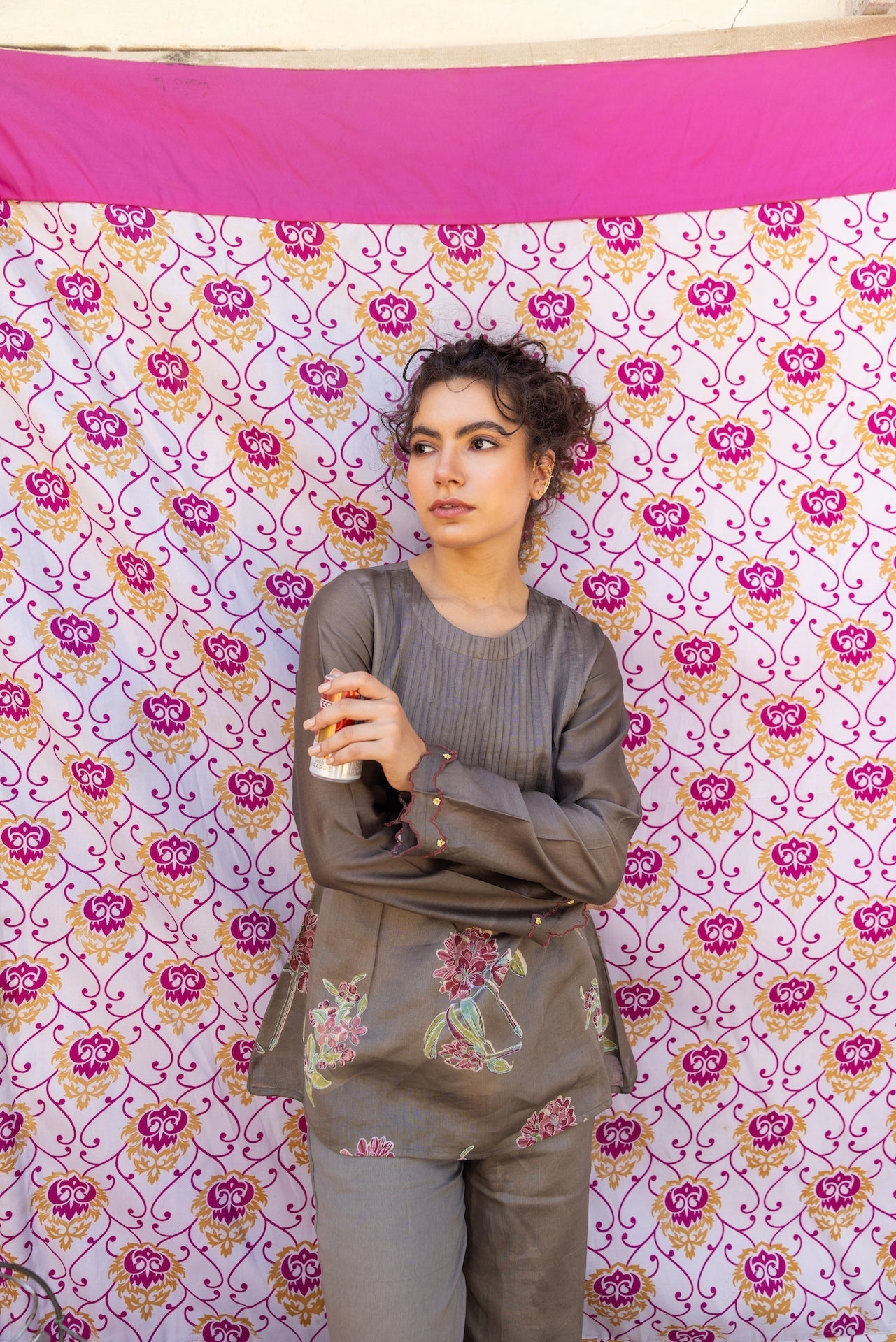 Anu Raina Chanderi Top