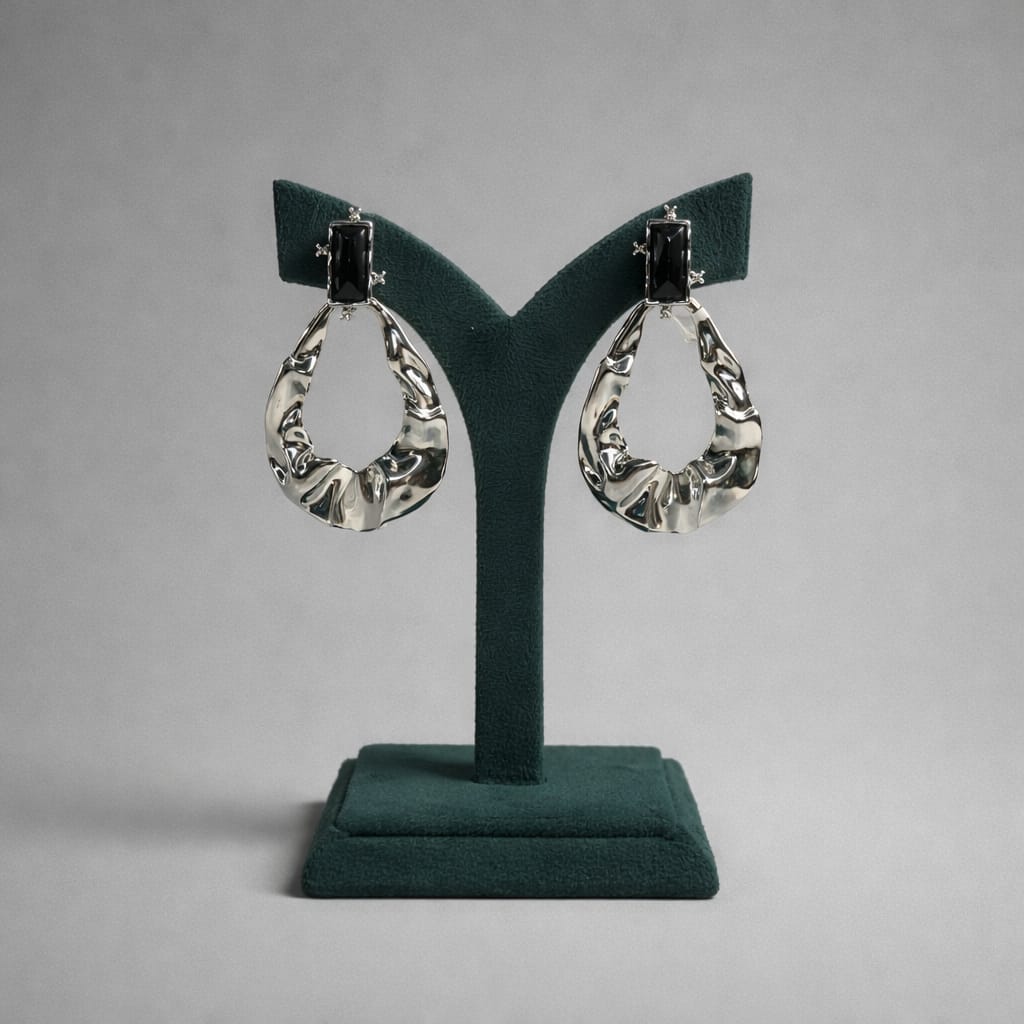 Sculptural Teardrop Statement Earrings LP- 48Hr Delivery