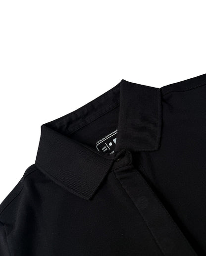 Athlos The Polo Jet Black Supima Top