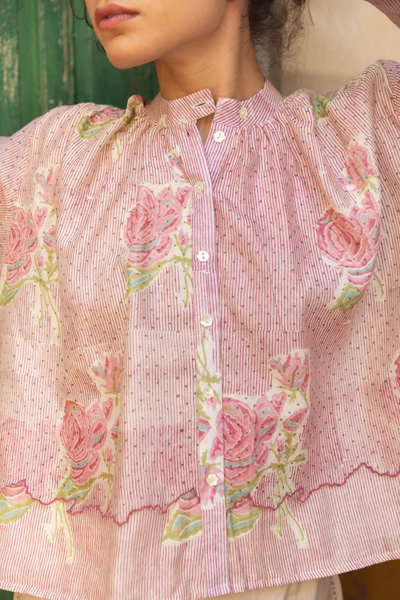 Anu Tess Chanderi Top