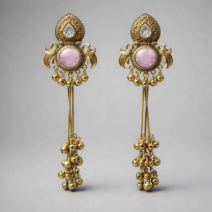 Empress Rose Filigree Tassel Earrings LP- 48Hr Delivery