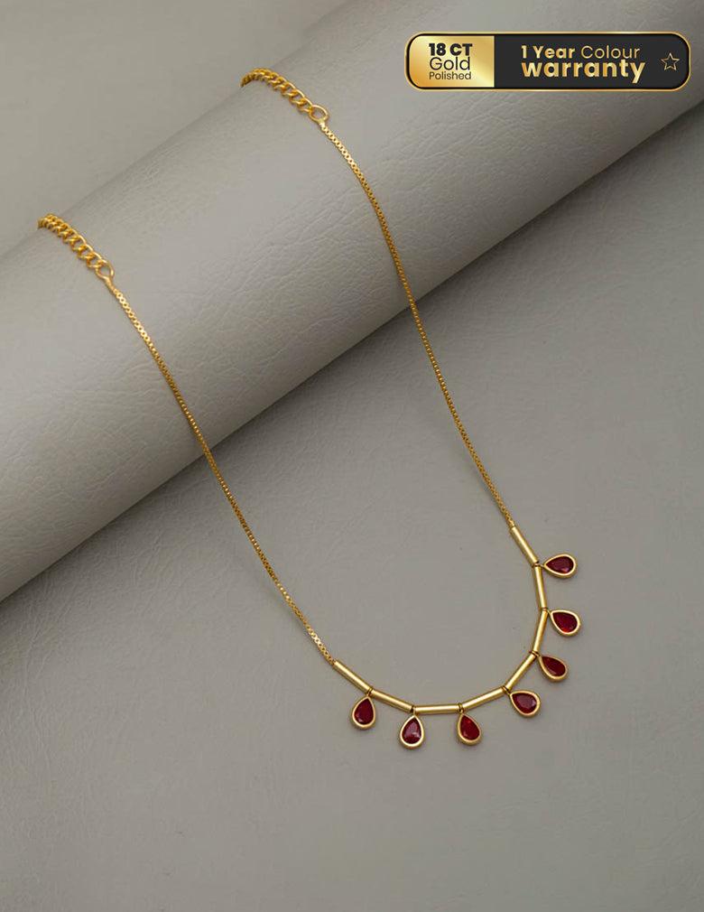 Gold tone Simple Necklace