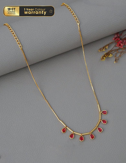 Gold tone Simple Necklace