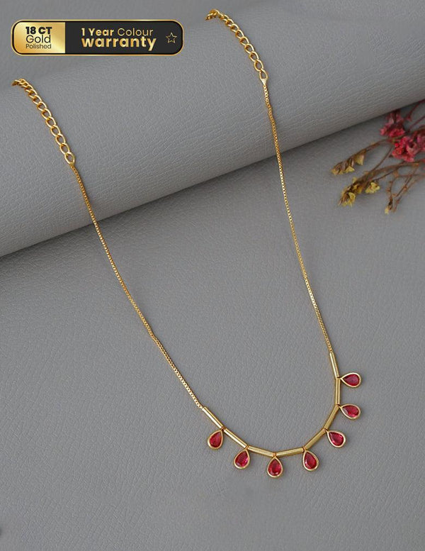 Gold tone Simple Necklace