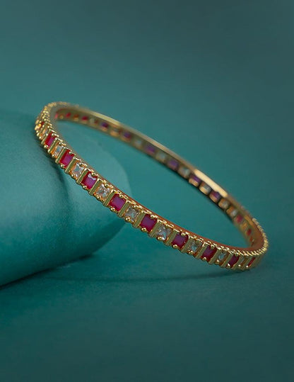 18k Gold Plated AntiTarnish AD stone Bangle