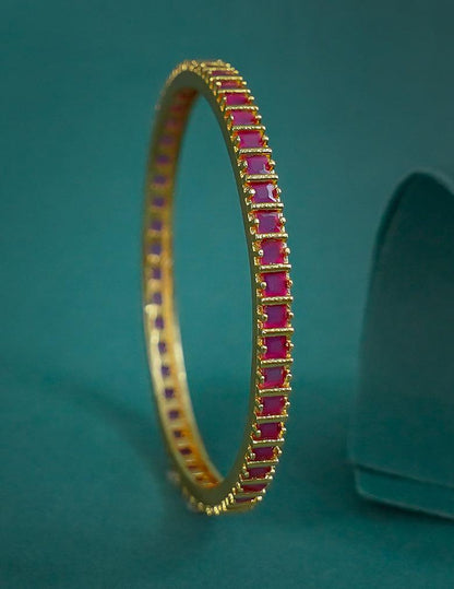 18k Gold Plated AntiTarnish AD stone Bangle