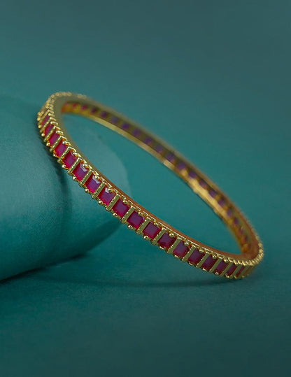 18k Gold Plated AntiTarnish AD stone Bangle