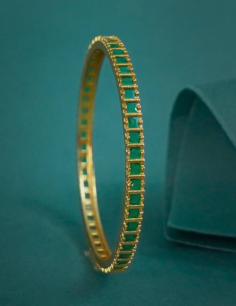 18k Gold Plated AntiTarnish AD stone Bangle