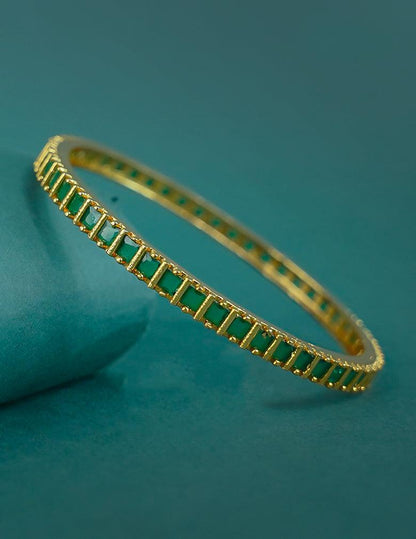 18k Gold Plated AntiTarnish AD stone Bangle
