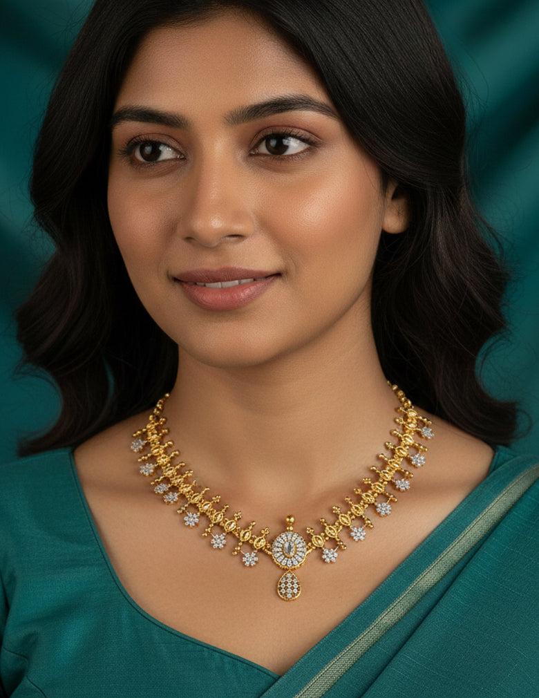 Premium Antique AD Stone  Necklace