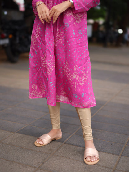 Studio Pink Organza Alia Cut Dress