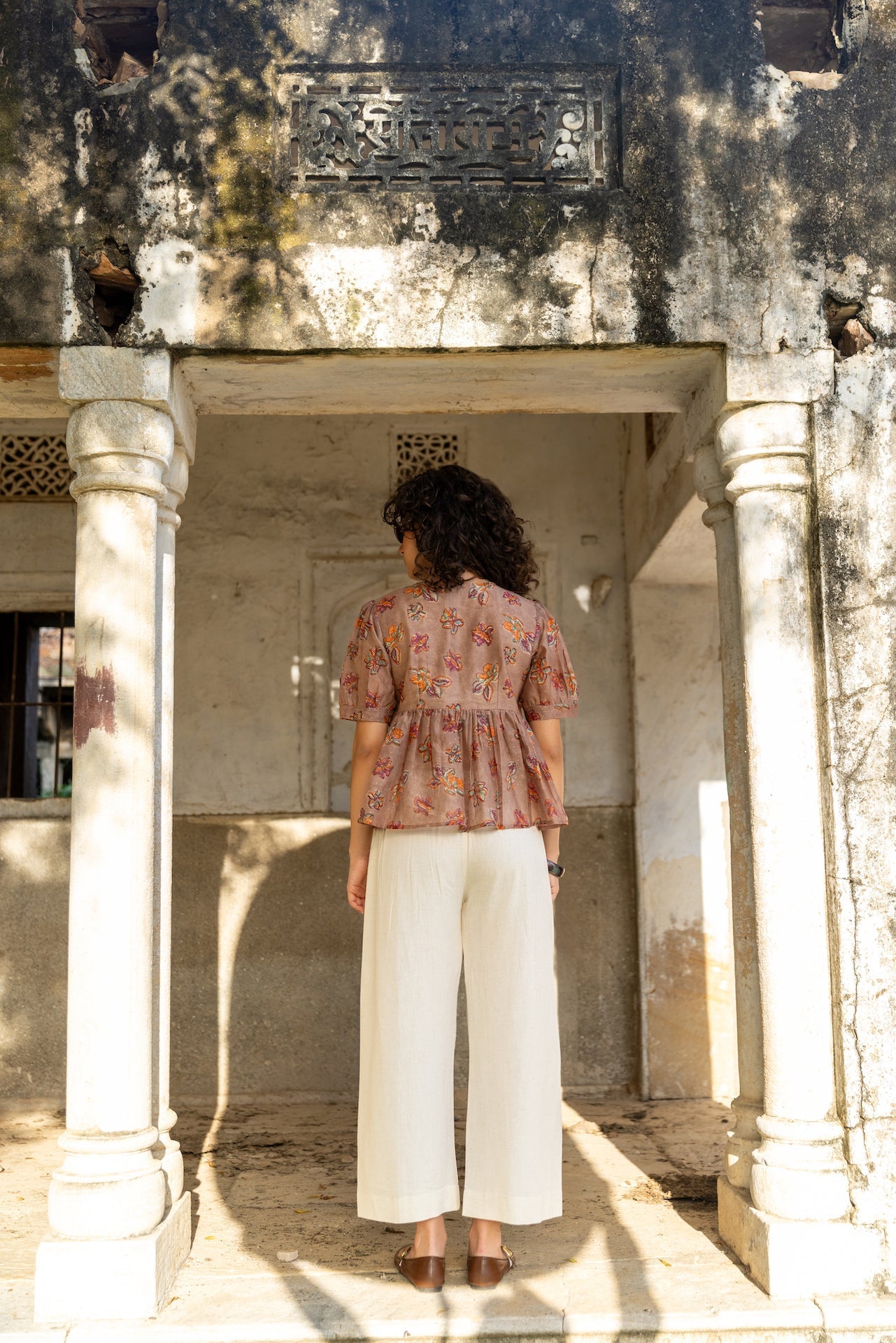 Anu Zuri Chandheri Chanderi Top