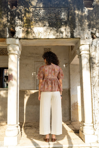 Anu Zuri Chandheri Chanderi Top