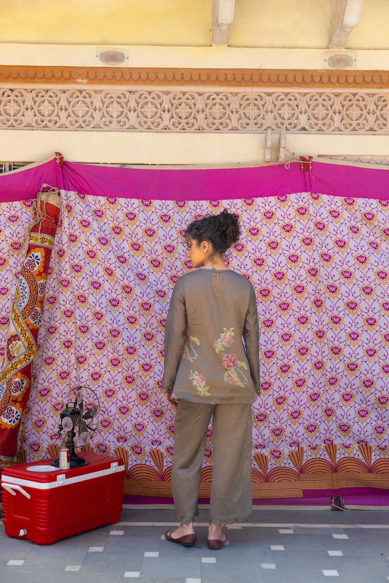 Anu Raina Chanderi Co-Ord Set