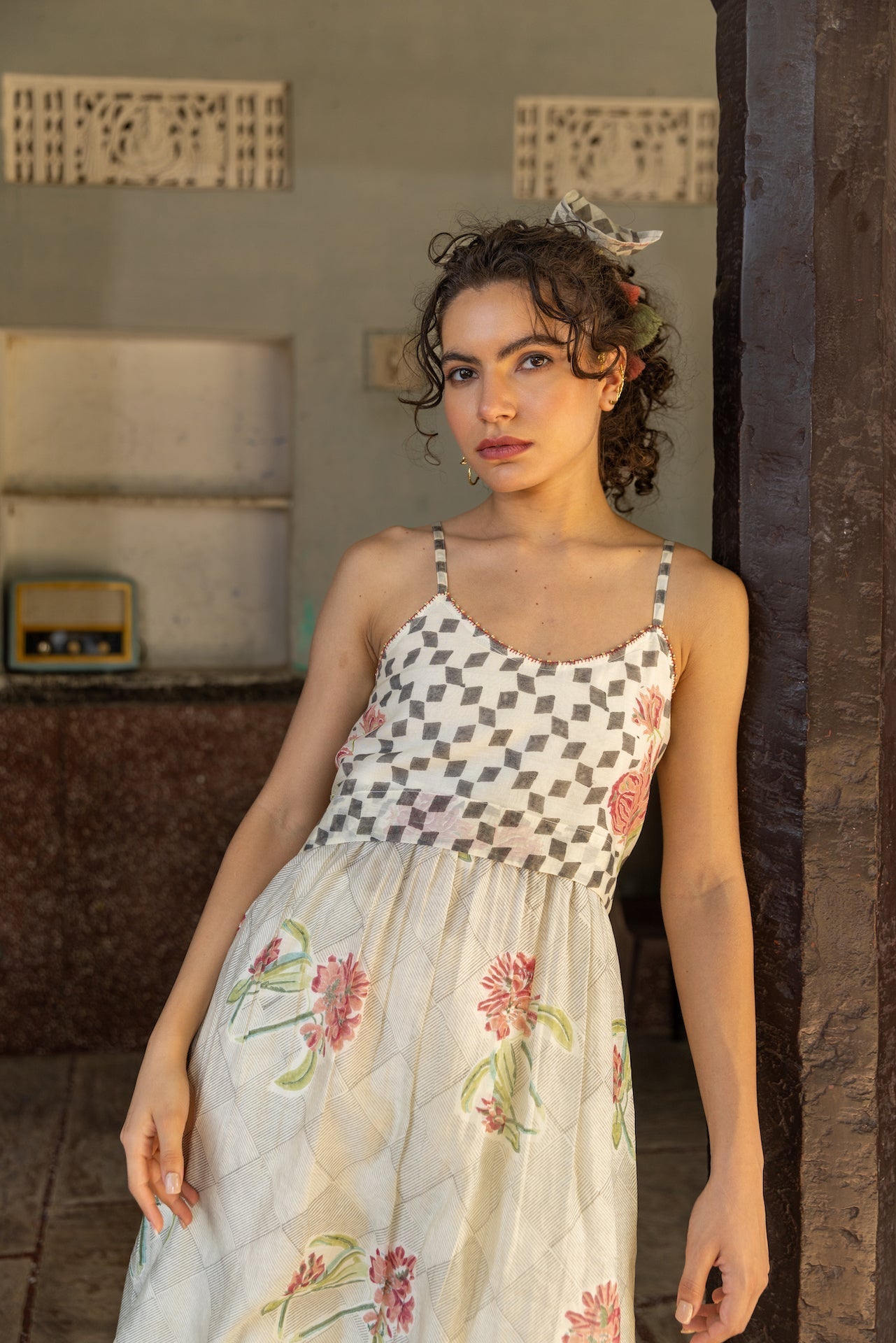 Anu Rebekah Chanderi Kurta