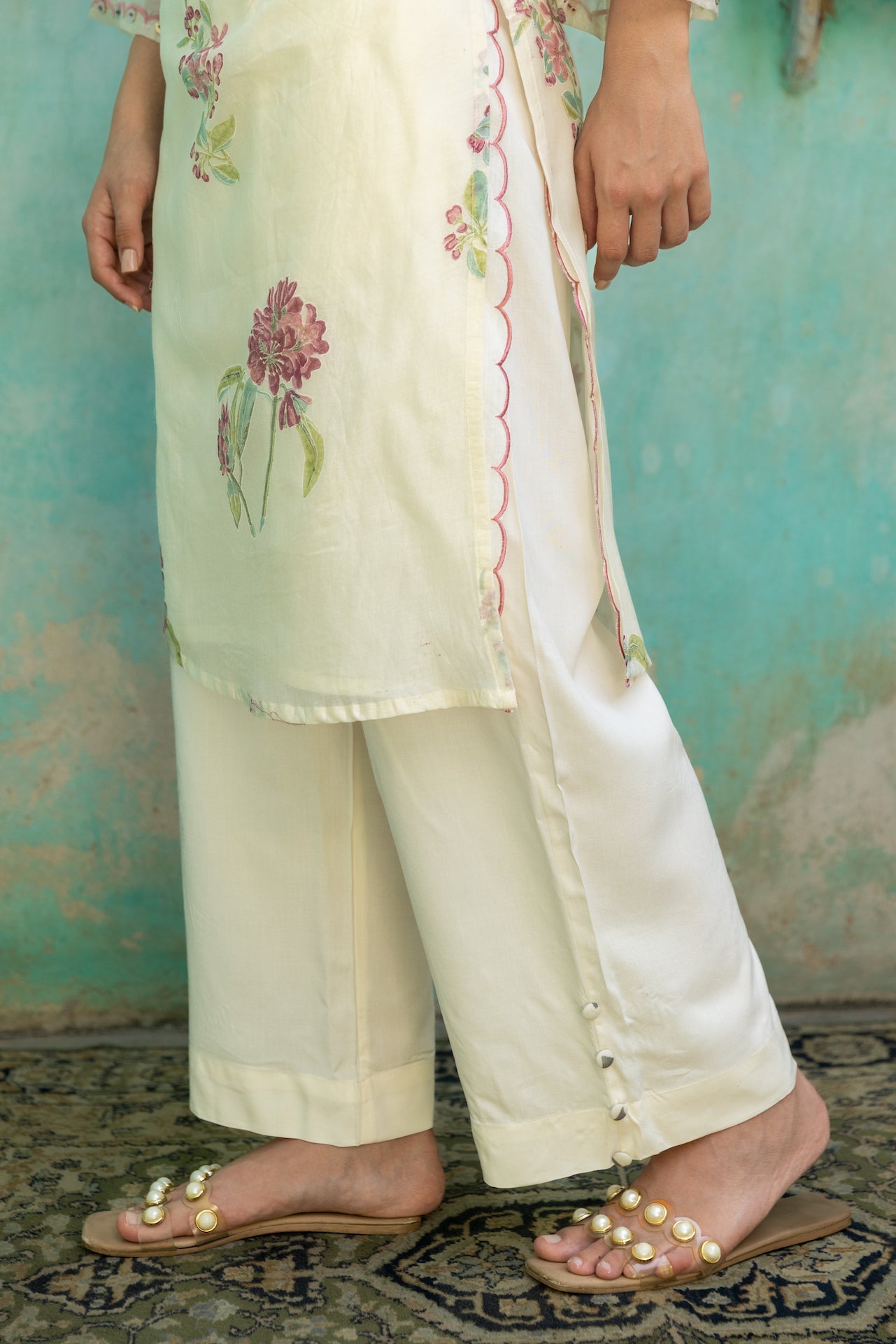 Anu Zinnia Chanderi Kurta