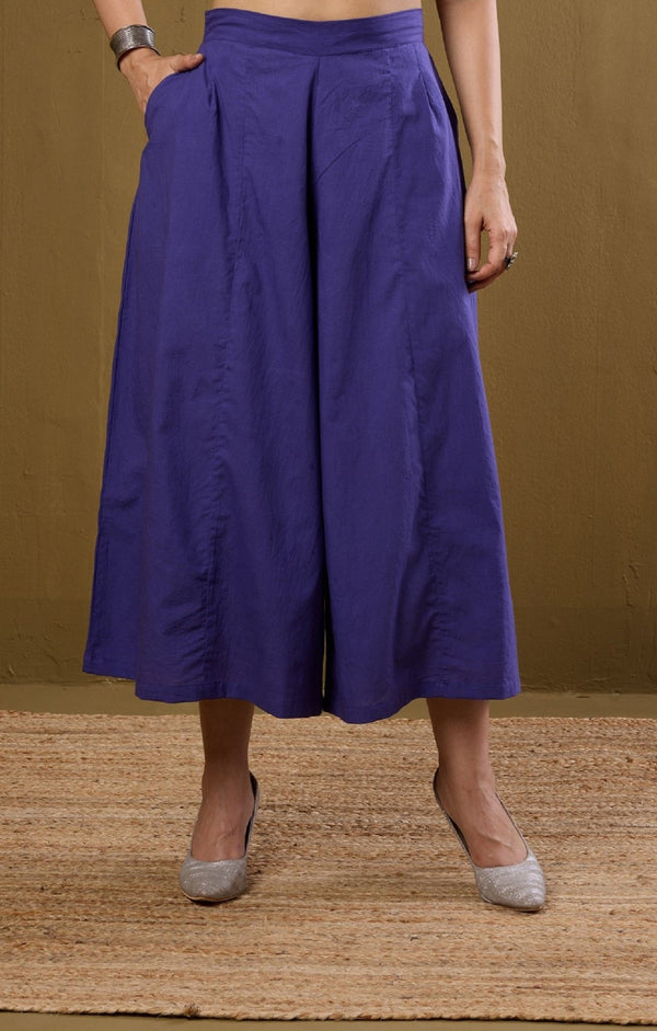 Maati Craft Box Pleated Culotte - Amethyst Hues