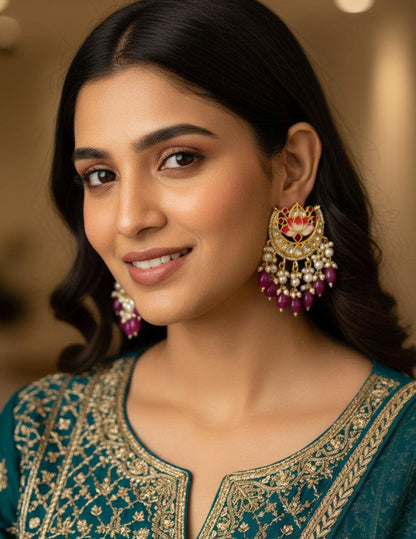 Moon Chandbali Earrings