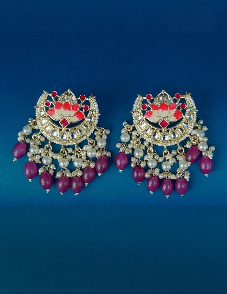 Moon Chandbali Earrings