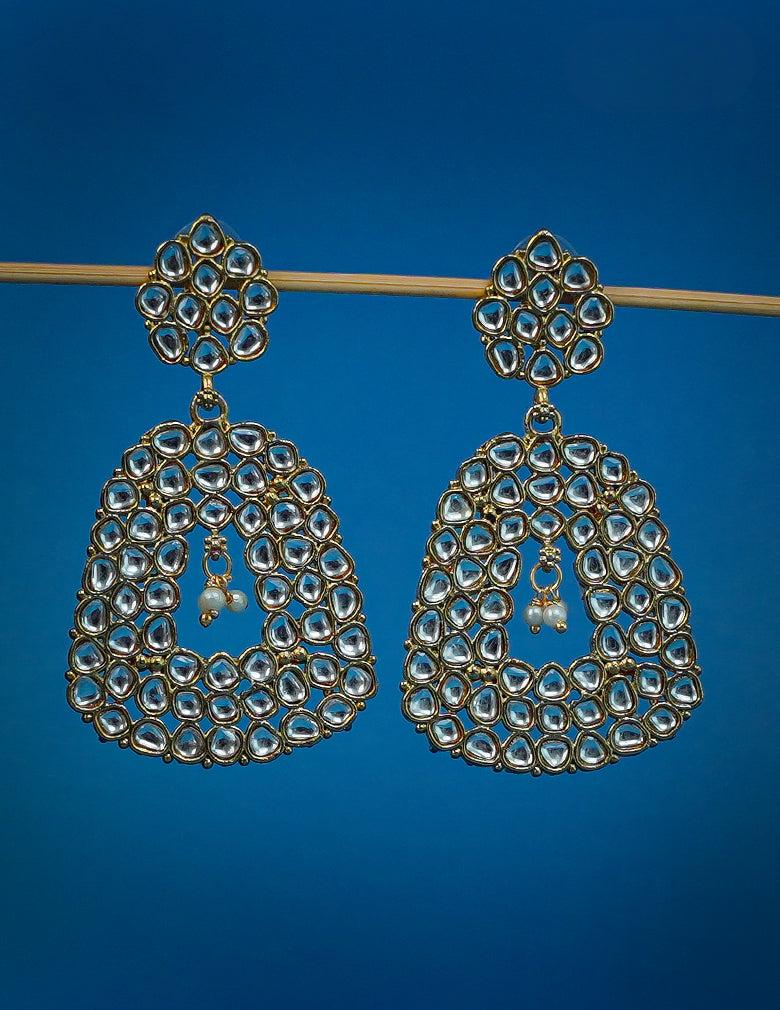 Designer Kundan Party Earrings