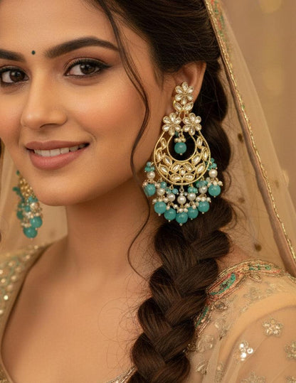 Designer Kundan Party Earrings
