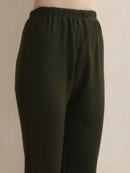 trueBrowns Green Woollen Leggings