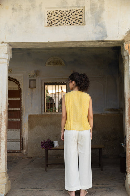 Anu Ivy Mellow Chanderi Top