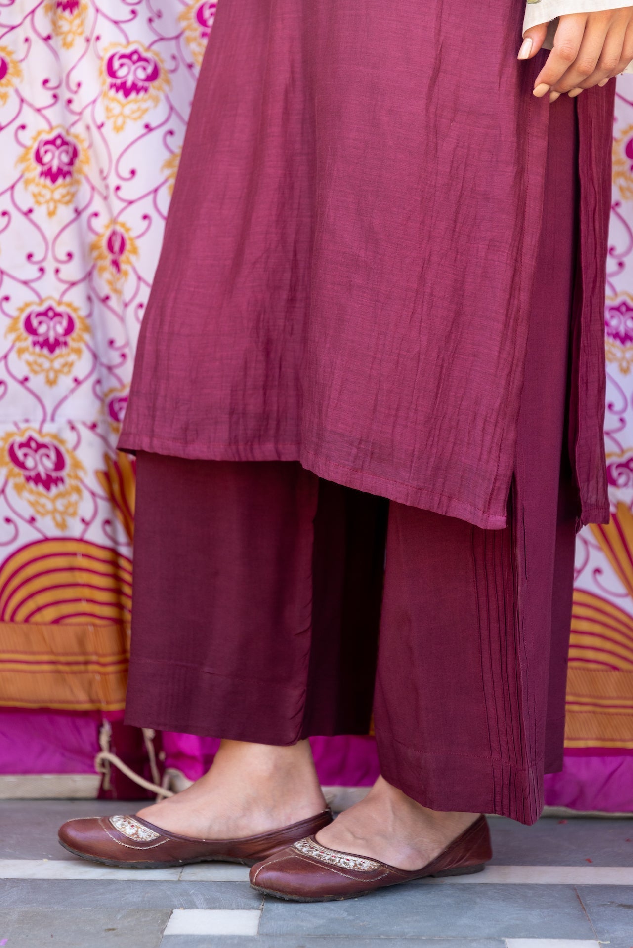 Anu Anya Chanderi Kurta Set