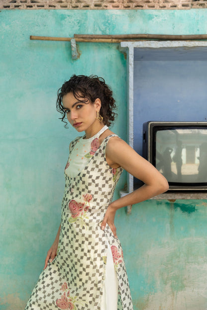 Anu Karena Chanderi Kurta