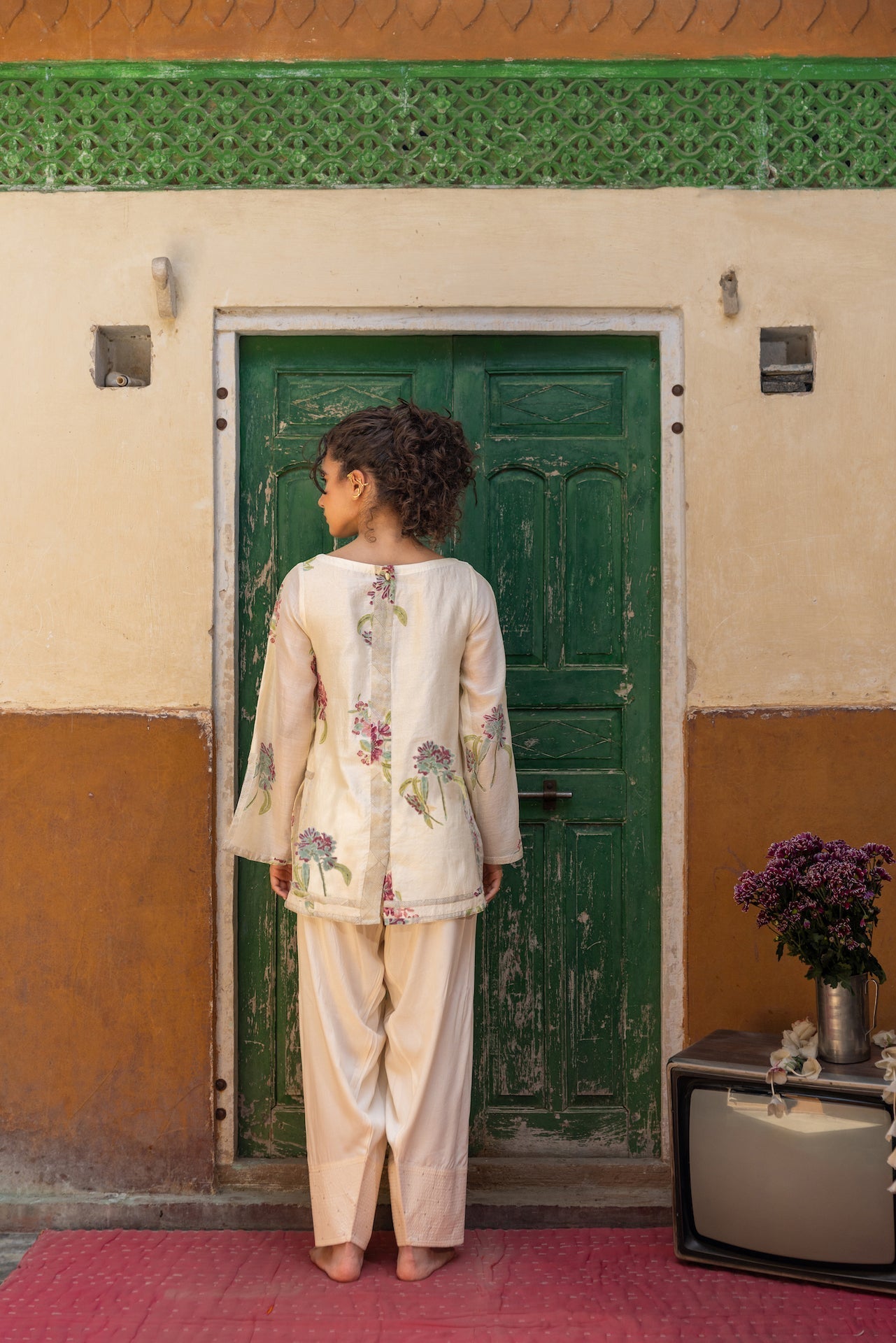 Anu Ira Chanderi Kurta