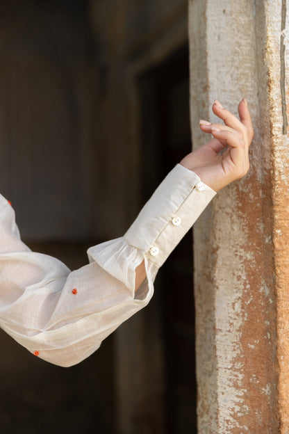 Anu Amala Rose Chanderi Shirt