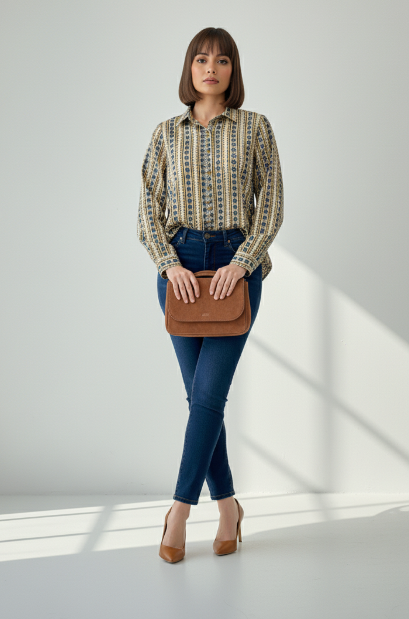 Maati  Sandy Bloom Cotton Button Down Shirt