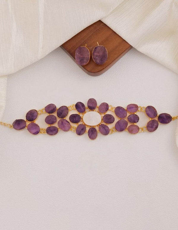Natural Stone Necklace Set (color option)