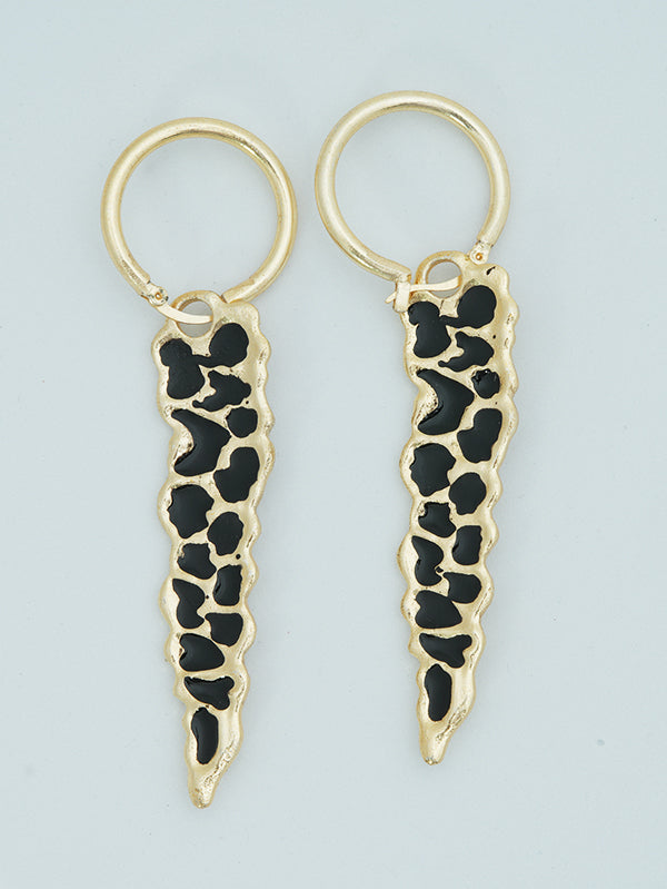 Midnight Noir Hoop Earrings