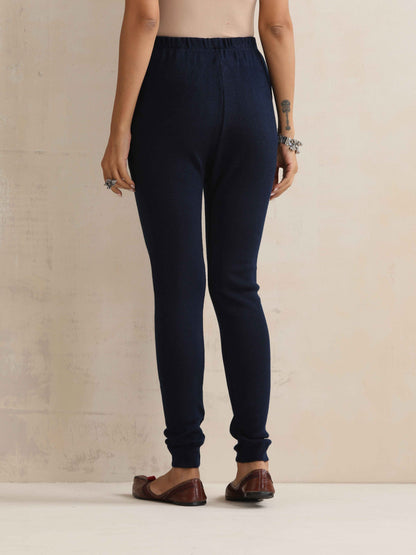 trueBrowns Navy Woollen Leggings