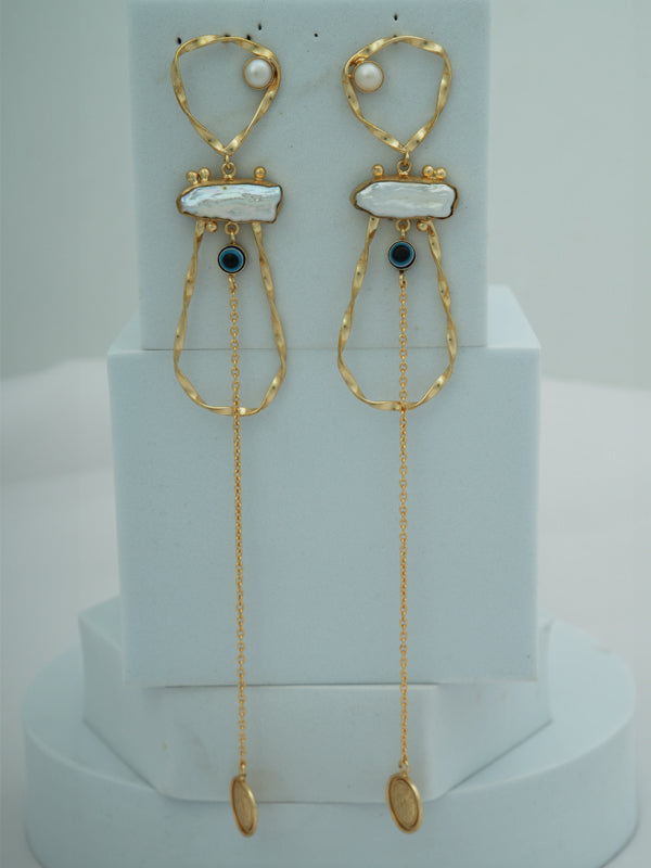 Talismanic Lupis Danglers with Evil Eye