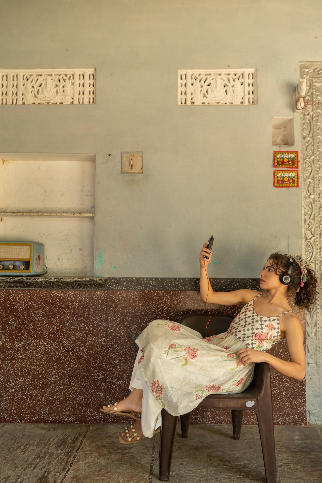 Anu Rebekah Chanderi Kurta