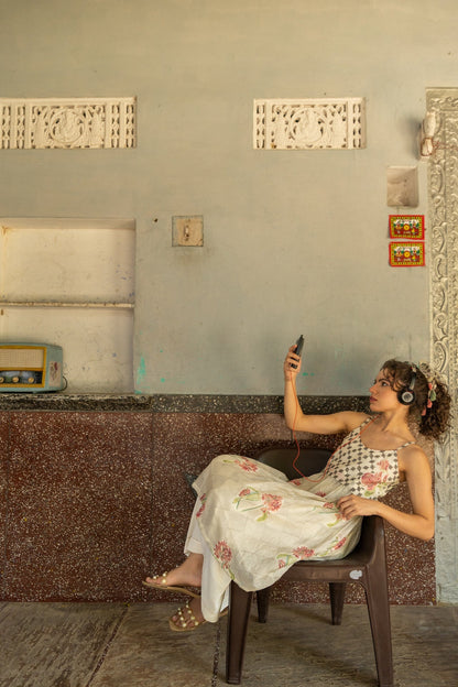 Anu Rebekah Chanderi Kurta