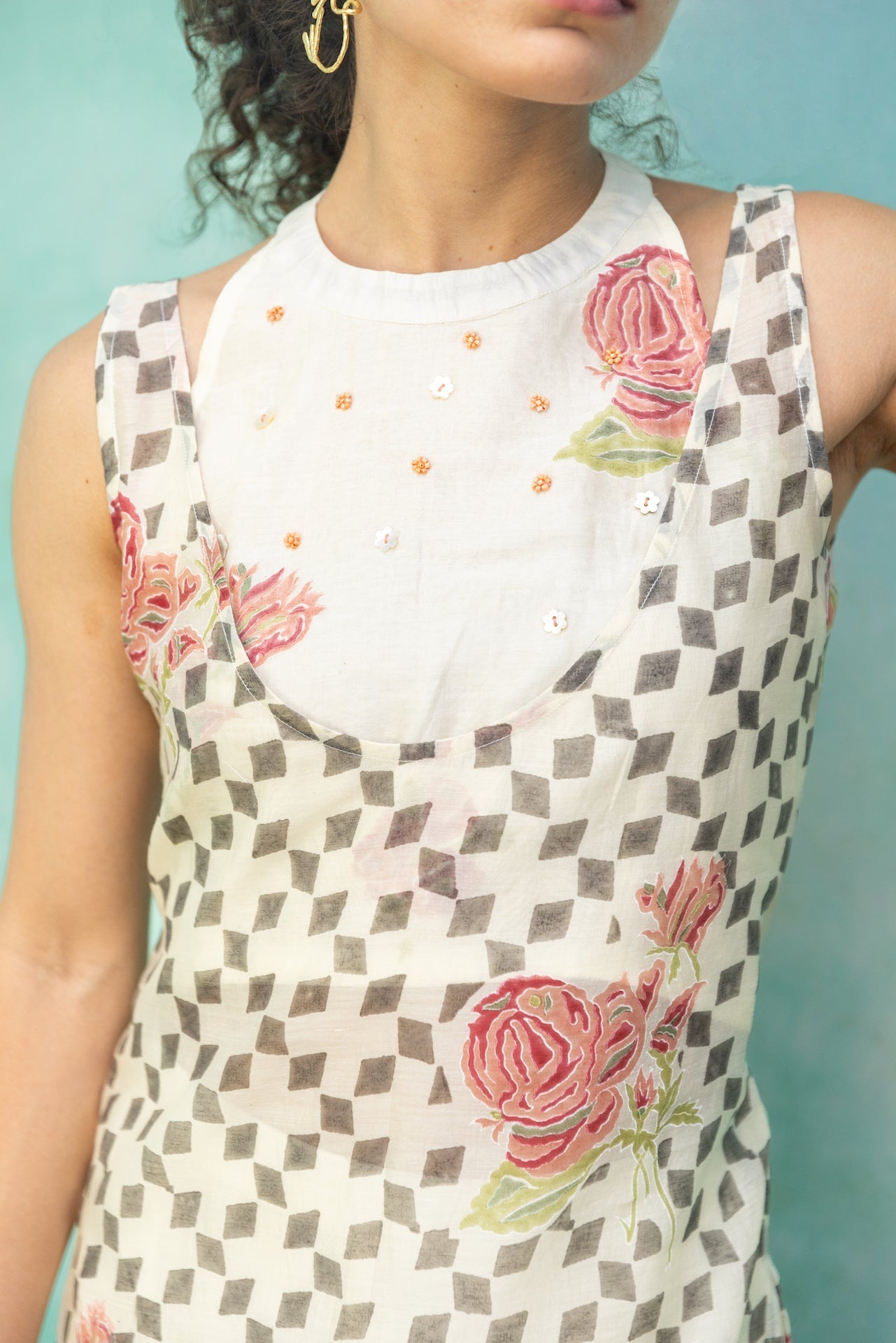 Anu Karena Chanderi Kurta Set