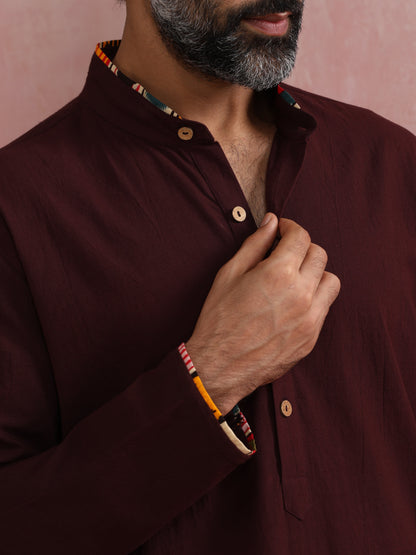 trueBrowns Men's Cola Kurta