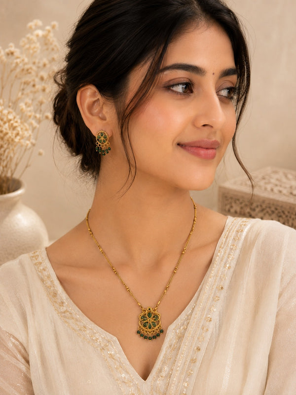 Verdant Bloom Pendant 3PC Set LP- 48Hr Delivery