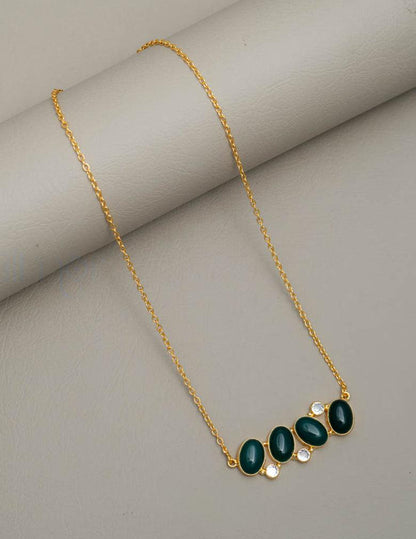 Minimalist Statement Stone Necklace