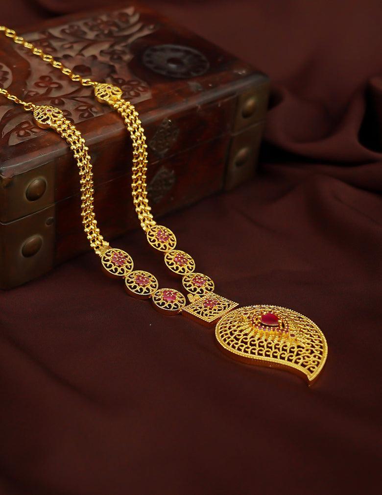 Premium Antique AD Stone Long Bridal  Necklace