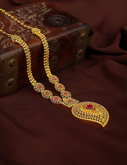 Premium Antique AD Stone Long Bridal  Necklace