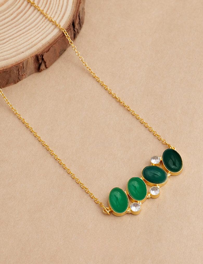 Minimalist Statement Stone Necklace