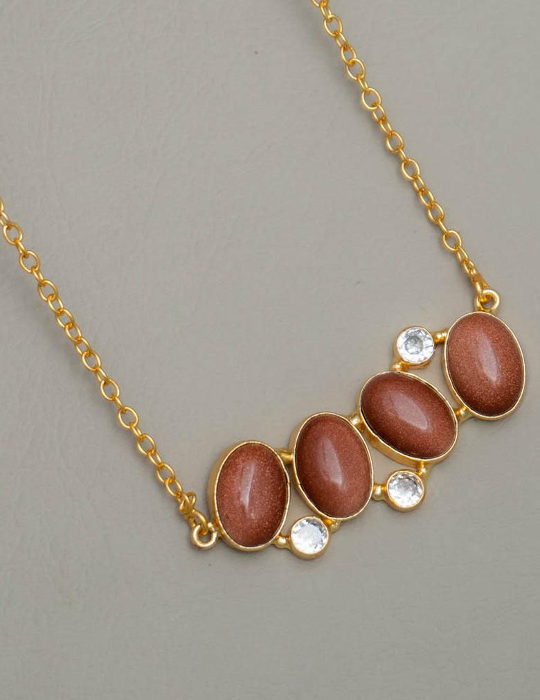 Minimalist Statement Stone Necklace