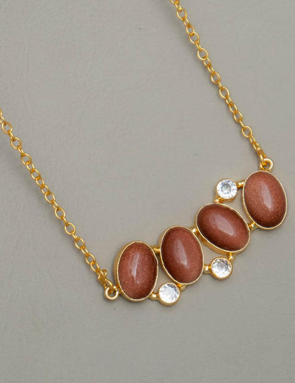 Minimalist Statement Stone Necklace