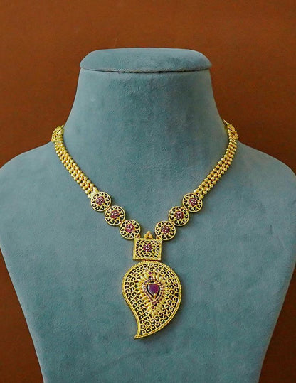 Premium Antique AD Stone Long Bridal  Necklace