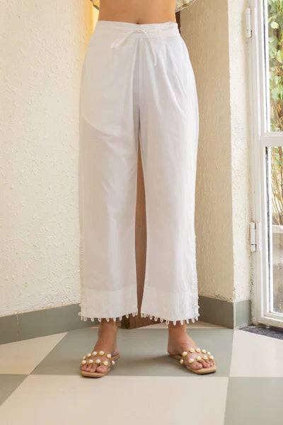 IRYA COTTON STRAIGHT LEG PANTS