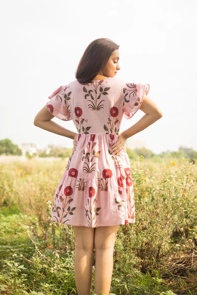 Coral alora dress